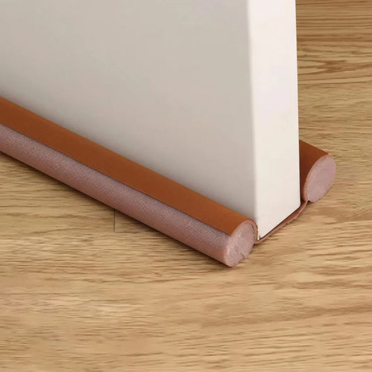 DaxenMix Door Draft Stopper - Premium Leather Double-Sided Under Door Seal, High-Density Foam Insulation for Energy Saving and Noise Reduction, Fits up to 36"