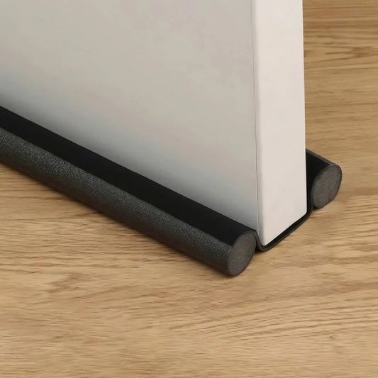 DaxenMix Door Draft Stopper - Premium Leather Double-Sided Under Door Seal, High-Density Foam Insulation for Energy Saving and Noise Reduction, Fits up to 36"