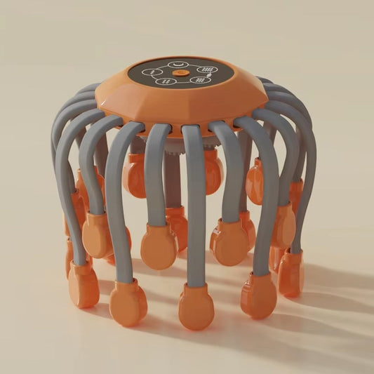 EaseCrano TMS Smart Head Massager with 20-Point Contact System, 5 Specialized Modes and 360° Rotational Therapy