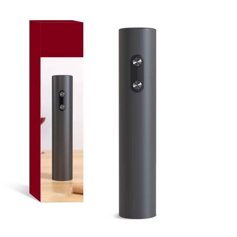 EnziVine 4-Piece Electric Wine Opener Set with Vacuum Stopper