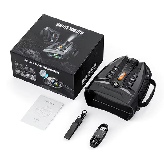 GazenOwl Night Vision Goggles 800m Range 4K Photo 1080P Video 4.0in IPS Display 10x Zoom