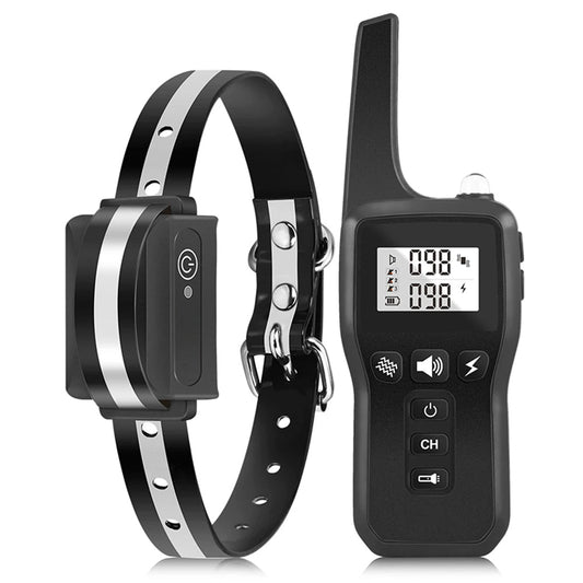 GivaxMi Dog Training Collar 3300ft Range IPX7 Waterproof Rechargeable 100 Levels Shock Vibration