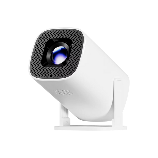 LuxinBeam Android 14.0 Smart Mini Projector with 270° Rotating Gimbal, WiFi 6, Auto Focus and 150-Inch Cinematic Display