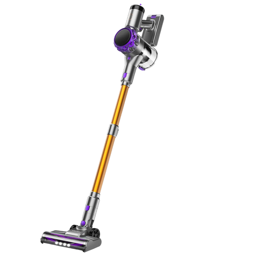 MekValix 45Kpa Cordless Stick Vacuum with 55-Minute Runtime, Tangle-Free V-Shaped Brush and 6-Stage HEPA Filtration