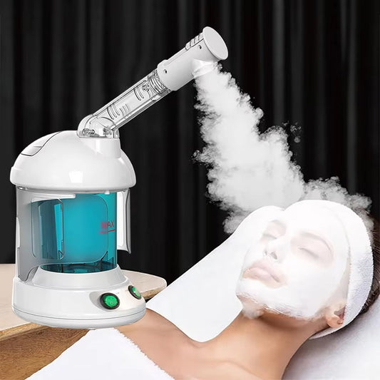 MysToral Nano Ionic Facial Steamer with 360° Rotating Nozzle, Aromatherapy Slot and 3-Minute Rapid Heat-Up