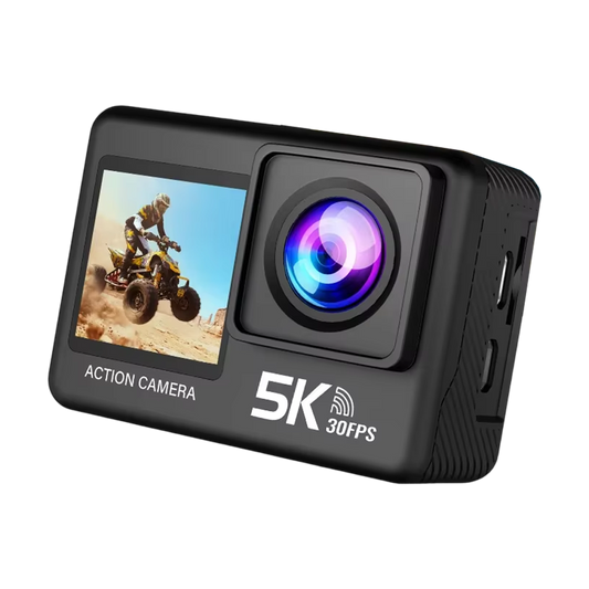 SeenFros 5K 30fps Ultra-HD Action Camera with Sony 386 Sensor, Dual-Screen Vlogging Design and 50MP Photo Clarity