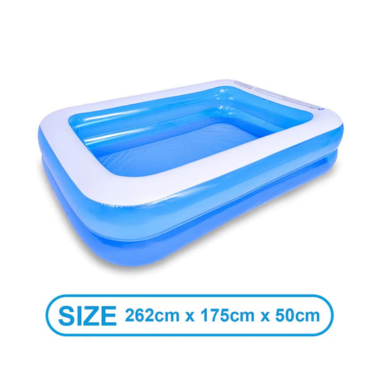 WaviJoy Family Inflatable Pool with Independent Airbag System and Cushioned Thermal Bottom