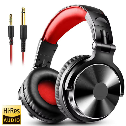 ZetaNase Studio Headphones 50mm Drivers 3.5/6.3mm Dual-Interface Foldable Monitor